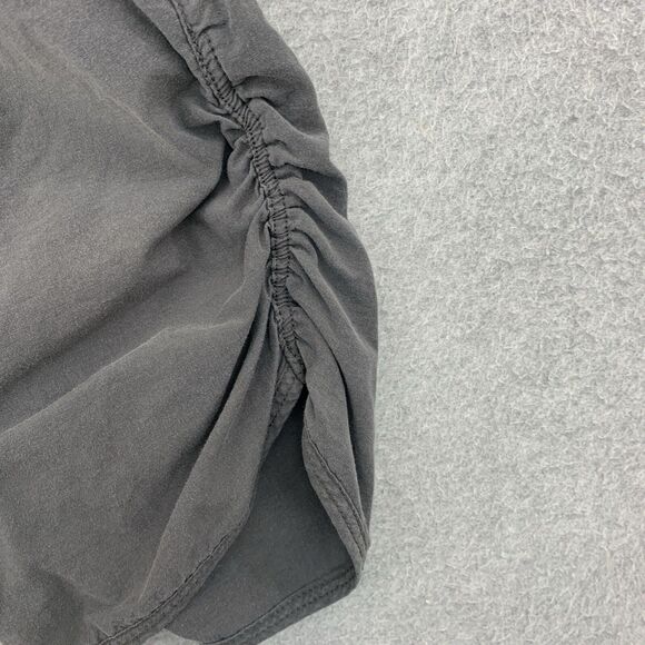 Woolrich Cropped Pants Size 10 Rouched Gray Hiking Nylon Blend Gray - Picture 10 of 16